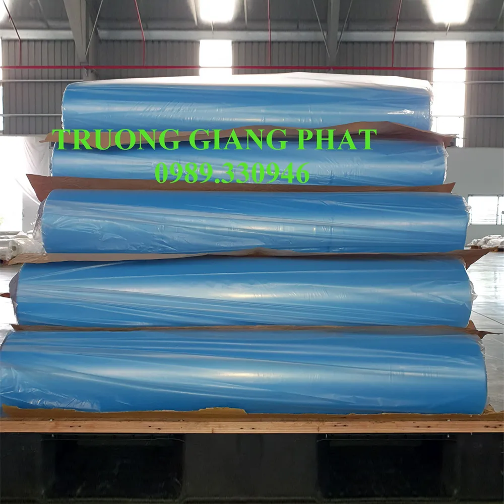 Màng nilon khổ lớn màu xanh
