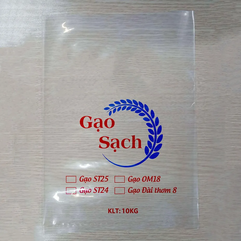 Túi PE đựng gạo 5kg, 10kg