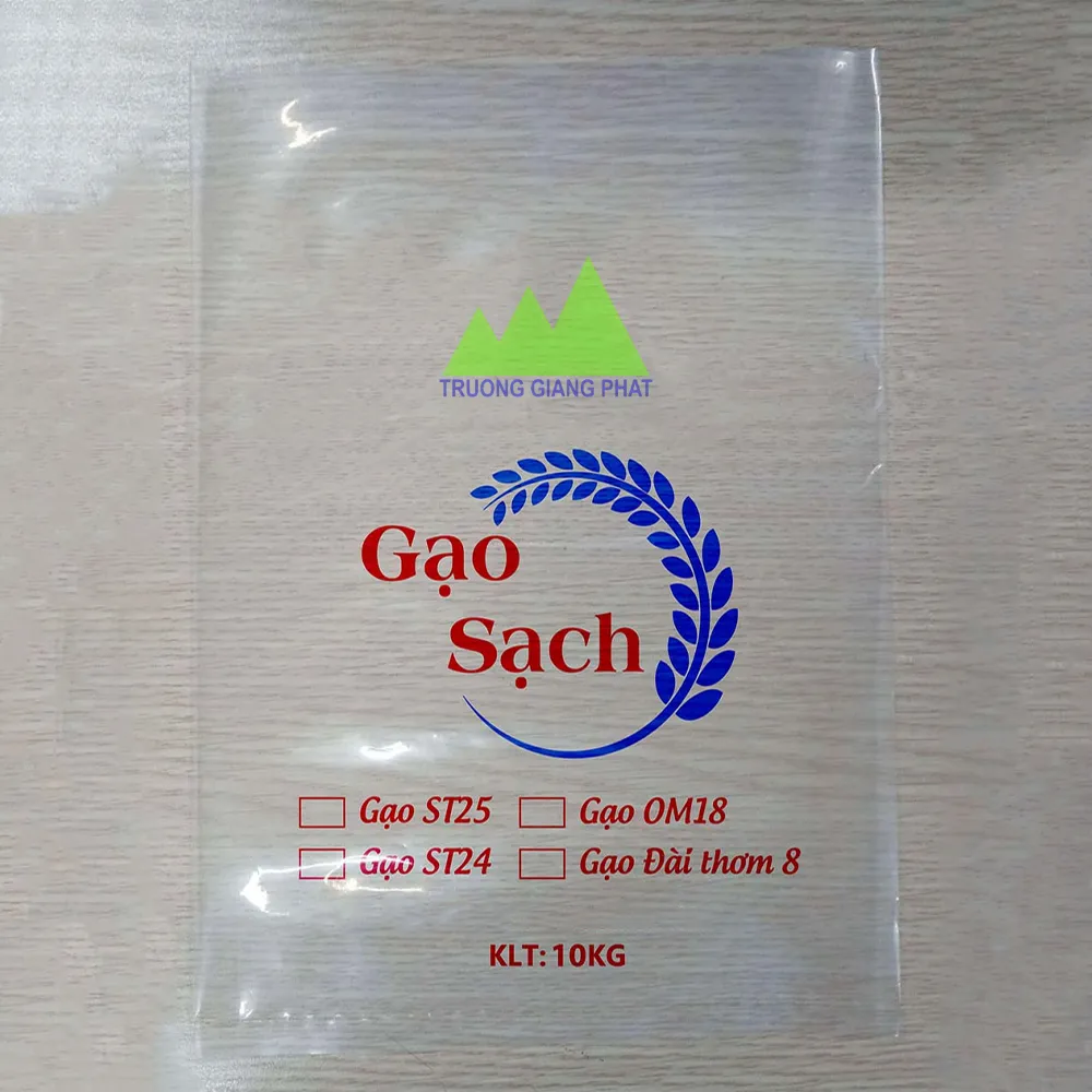 Túi PE đựng gạo 5kg, 10kg